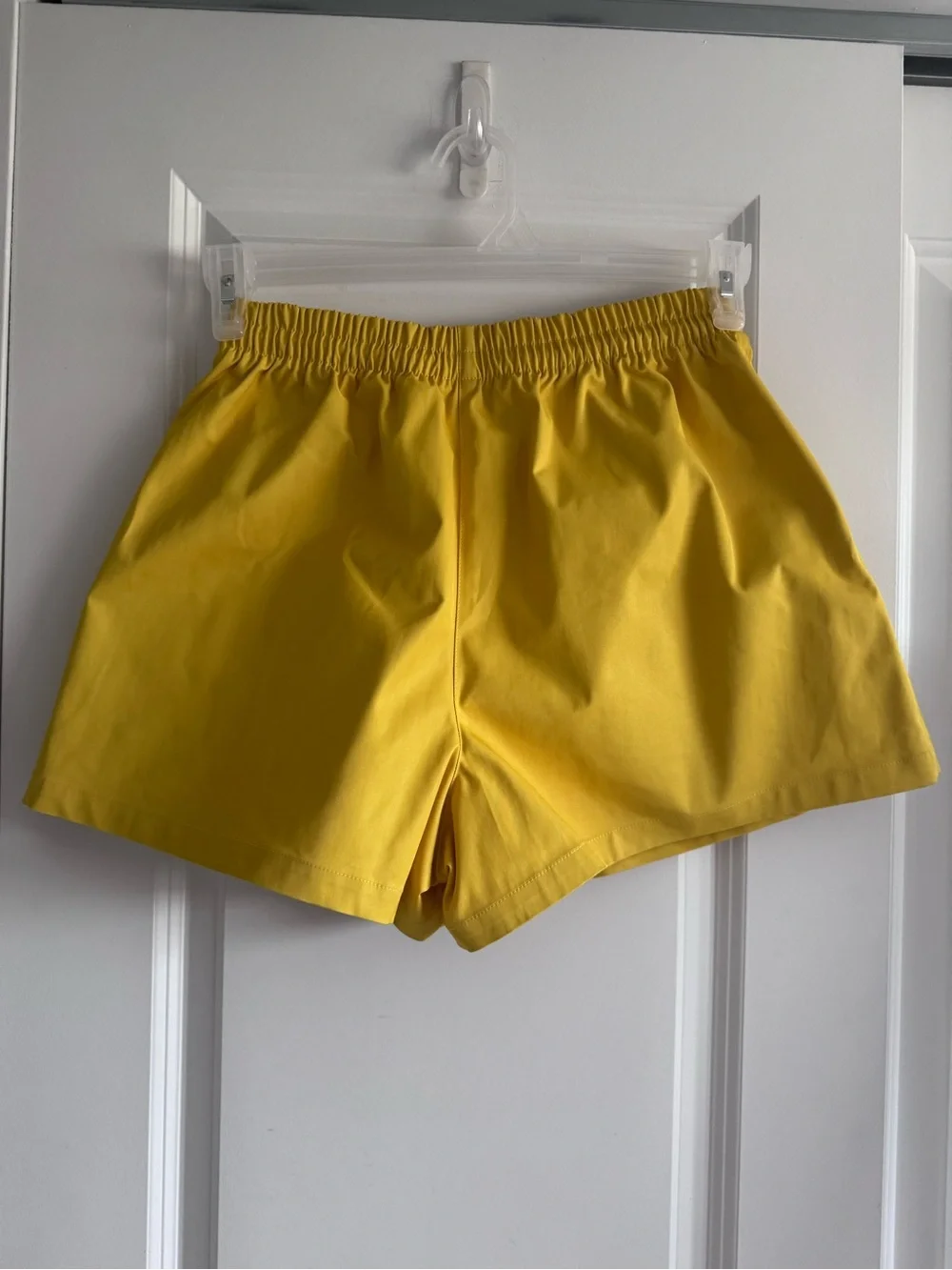 Tory Burch Bright Yellow Elastic-Waist Athletic Shorts